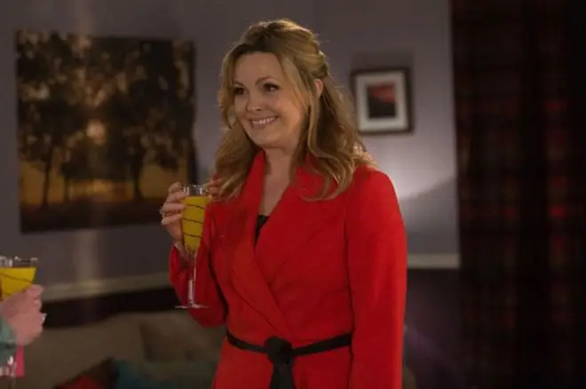 Jo Joyner accidentally slipped up during the live EastEnders episode