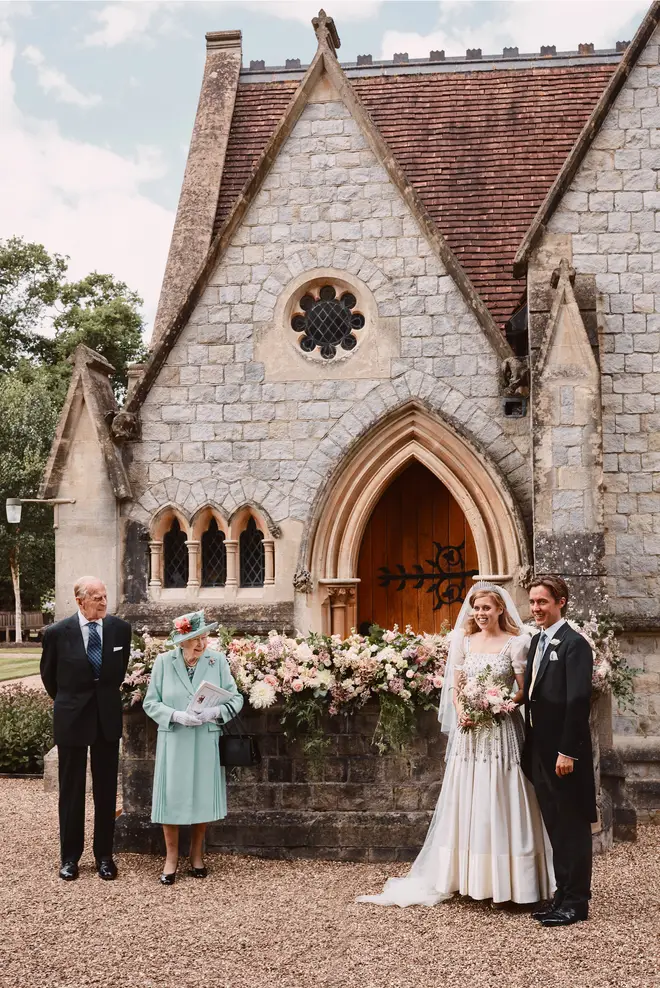 The Queen and Prince Philip were the only ones who appeared in the official wedding photographs