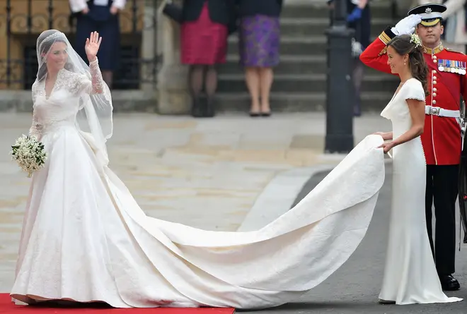Kate Middleton's Alexander McQueen gown is believed to have cost £250,000