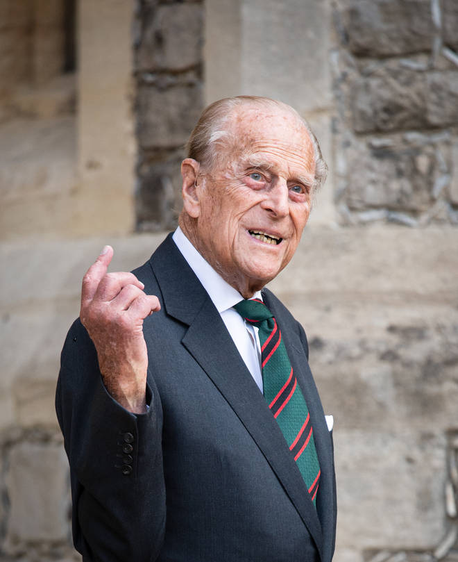 Prince Phillip attended the ceremony at Windsor Castle today