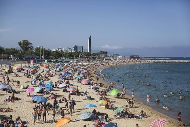 Some beaches in Spain have been forced to temporarily close in recent weeks