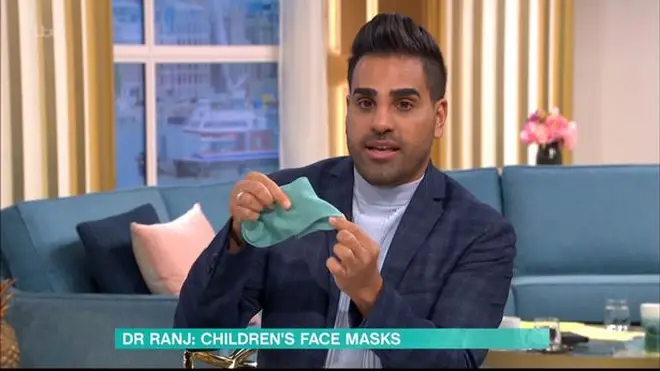 Dr Ranj appeared on This Morning to talk about face masks
