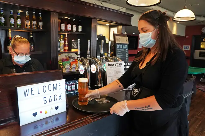 Pubs in England reopened their doors on 4 July