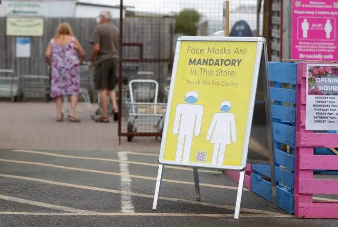 Shoppers in England must wear face masks from Friday 24 July