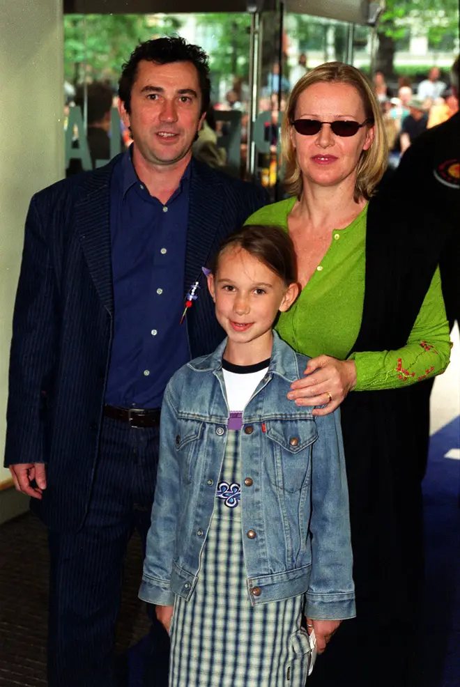 Phil Daniels, Jan Stevens and their daughter Ella