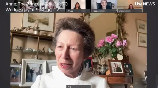 Princess Anne helped introduce her mother to video calls