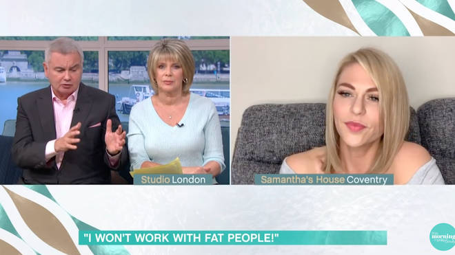 Samantha said she thinks it should be harder for people to be obese
