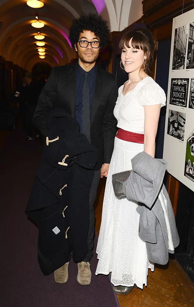 Richard Ayoade and his wife Lydia Fox