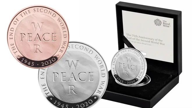The new Royal Mint coin marks 75 years since the end of World War II