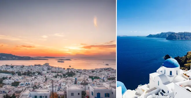 A curfew has been introduced in some Greek tourist hotspots (stock images)