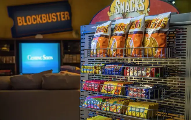 Visitors will be able to help themselves to retro snacks