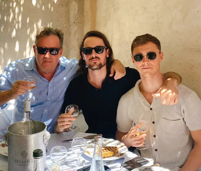 Piers Morgan has been in St Tropez since July with his family