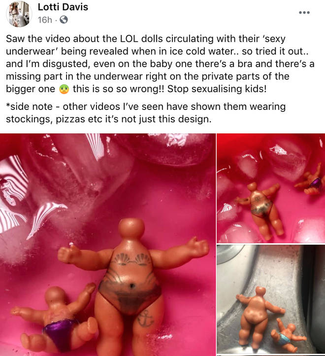 Other parents have found seashell bikinis hidden on their dolls
