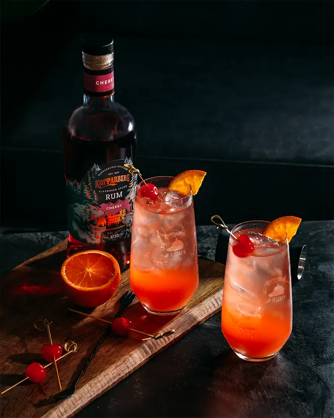 This rum punch has a very fruity taste