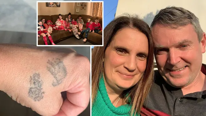 Sue Radford revealed her tattoo in memory of her son Alfie