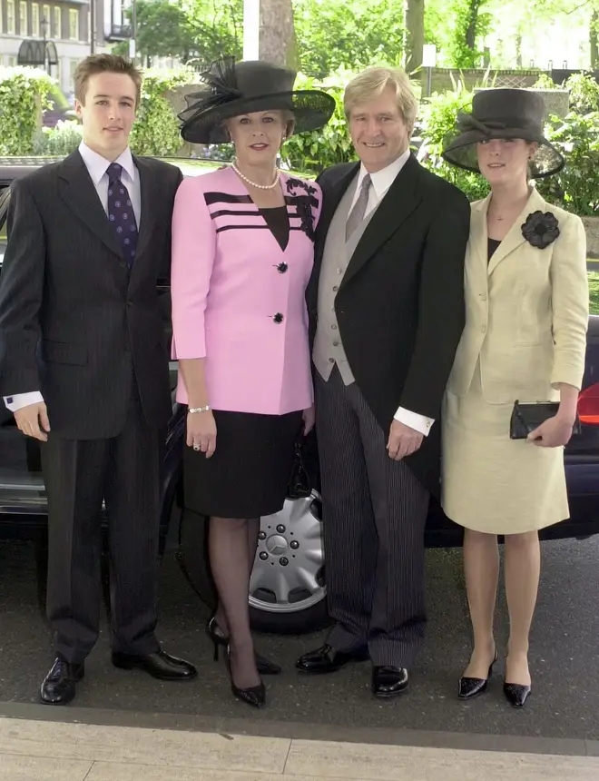 William Roache with his late wife Sara and children William Jnr and Verity