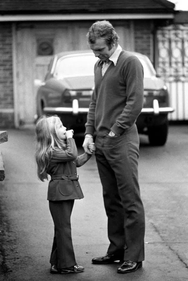 Bobby Moore and his daughter Roberta