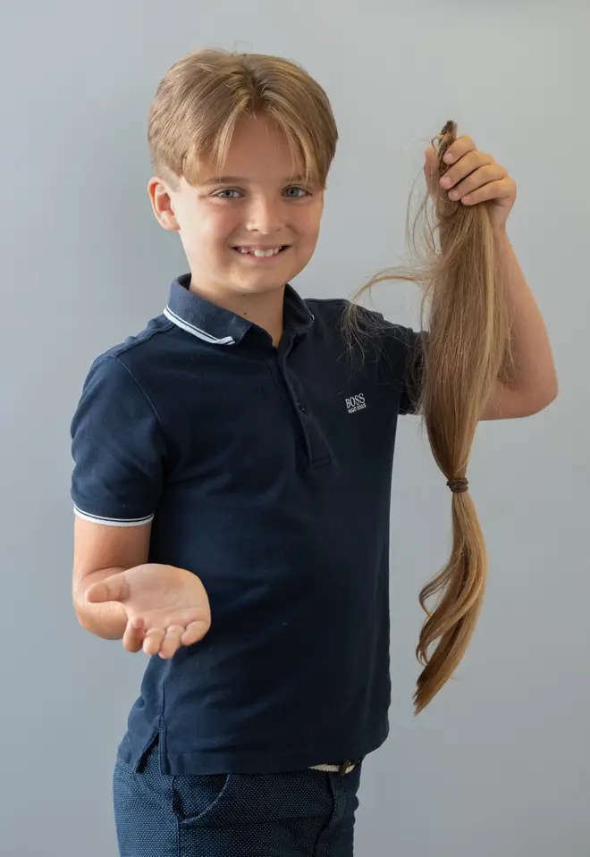 Reilly Stancombe, 9, says he loves his new hair