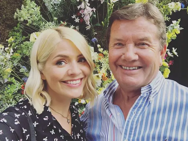 Holly Willoughby and her dad Brian