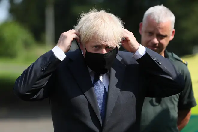 Boris Johnson's government has changed face mask rules