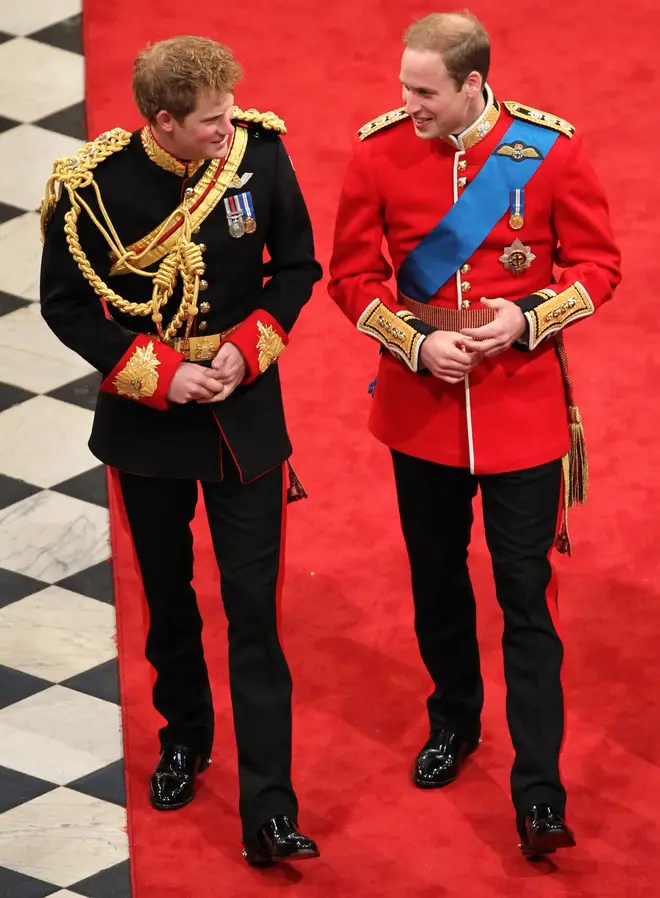 Prince Harry and Prince William have a 'half formal, half family' relationship with the Queen