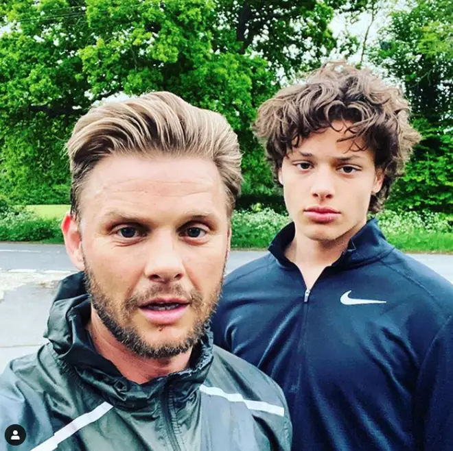 Jeff Brazier and his son Bobby