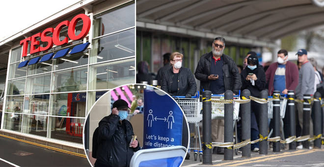 Tesco has revealed how they are making sure people wear face masks