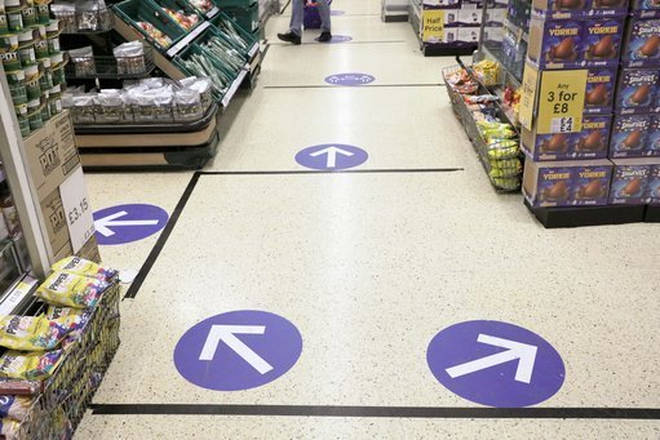 Tesco has lots of social distancing measures in place