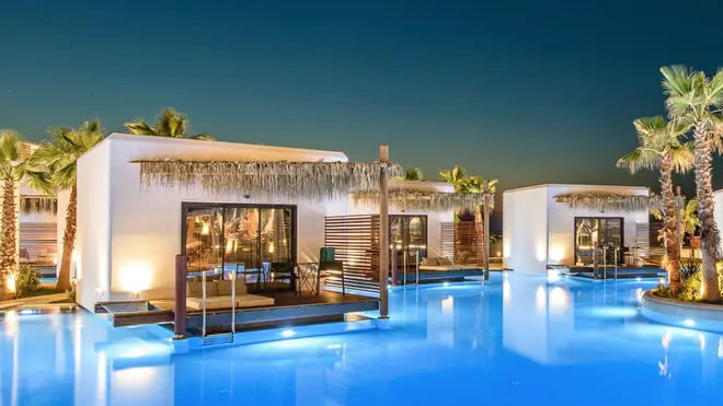 Situated on Crete's northern coast, the resort also boasts five restaurants and a spa