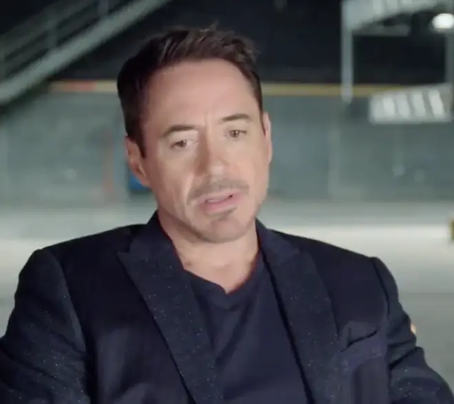 Robert Downey Jr was among Chadwick's co-stars who appeared in the video
