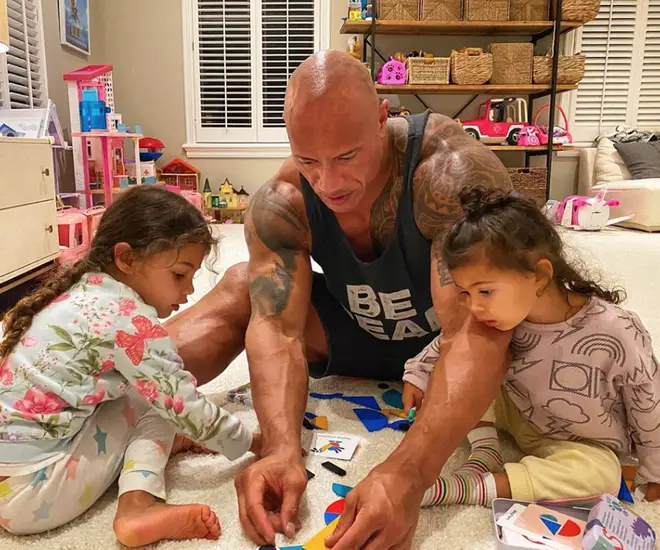 The Rock's two daughters, Tiana and Jasmine, also tested positive for the virus