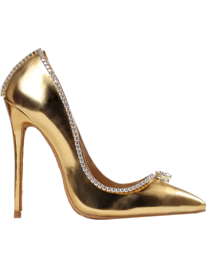 The gold shoes will launch in Dubai