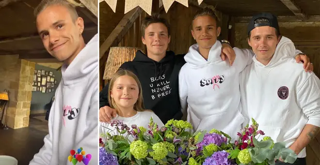 Romeo Beckham celebrated his 18th birthday with an intimate family gathering