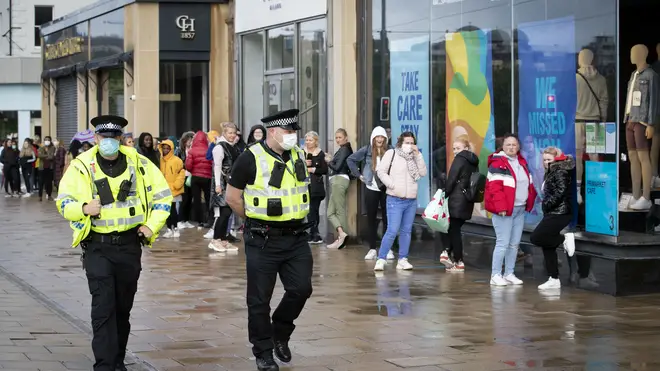 Hundreds of shoppers have been queuing outside Primark