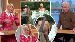Holly Willoughby and Phillip Schofield left screaming as nudist man almost reveals penis live on This Morning