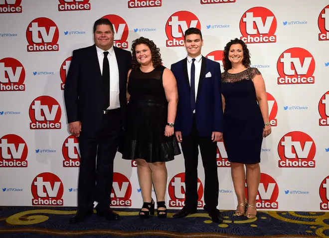 The Tapper family on the red carpet at the TV Choice Awards