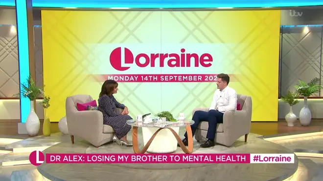 Dr Alex George told Lorraine it was the "toughest time" of his life