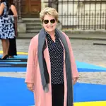 Sandi Toksvig is the host of the Great British Bake Off and quiz show QI