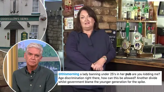 A guest on This Morning defended her decision to ban under 25s from her pub