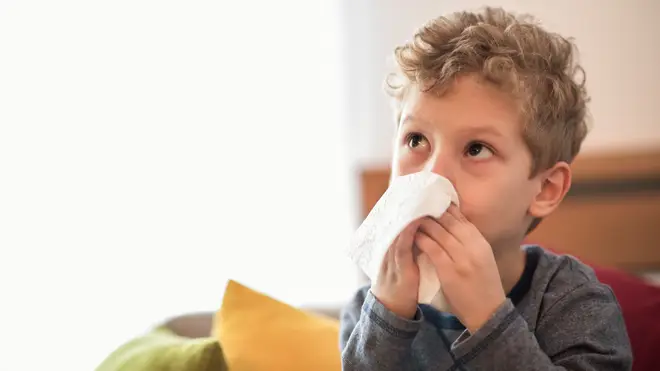 Dr Hilary urged parents to look out for other symptoms in kids with coughs and colds (stock image)