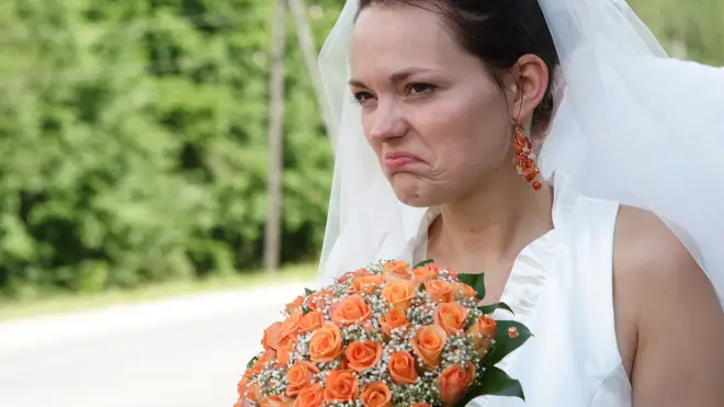 The bride was less than impressed by her choice of gift (stock image)