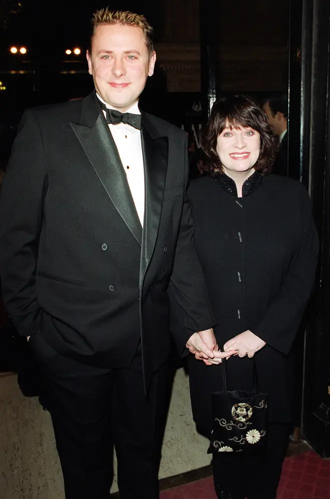 Caroline Quentin and her husband Sam Farmer in 1999