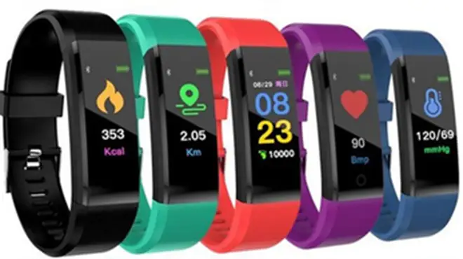 The FourFit Mini 2 fitness band designed for kids, tracks steps, activity, sleep and heart rate