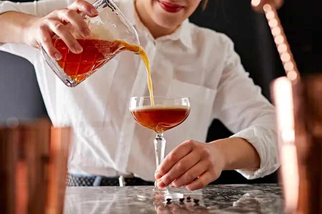 This cocktail has delicious orange undertones