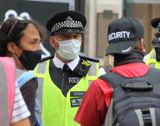 Police officers don't have to wear face masks
