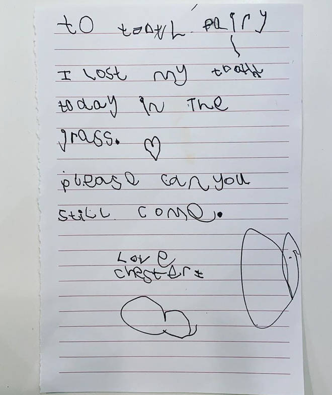 Holly Willoughby shared the adorable note written by son Chester