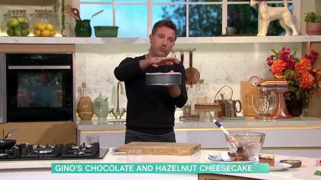Gino D'ACampo made a chocolate cheese cake on This Morning