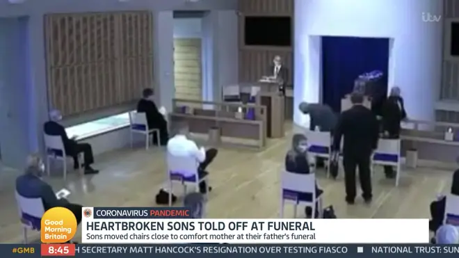 The brothers moved across after their mum broke down at their father's funeral