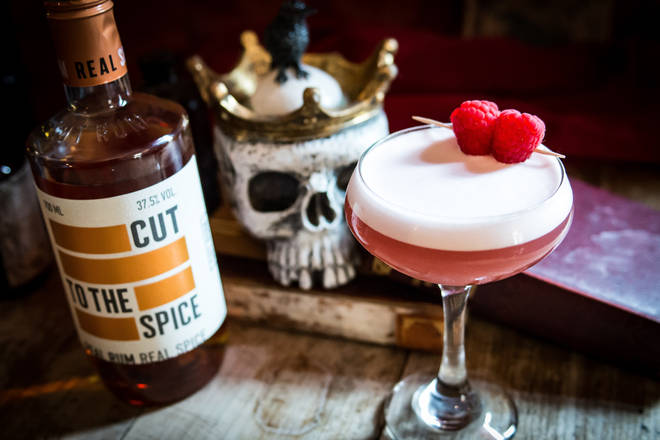 This pretty cocktail packs a punch