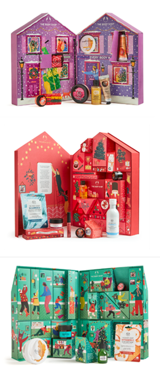 The Body Shop have three advent calendars available this year